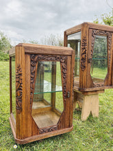 Load image into Gallery viewer, Pair of Art nouveau glass display cabinets