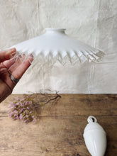 Load image into Gallery viewer, Antique French frill edge opaline rise and fall ceiling light