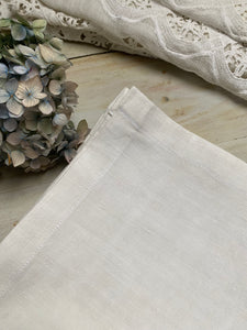 Antique hemp linen dinner napkins