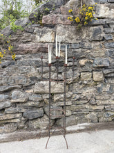 Load image into Gallery viewer, Floor standing wrought iron candelabra