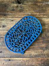 Load image into Gallery viewer, Vintage French cast iron enamelled trivet
