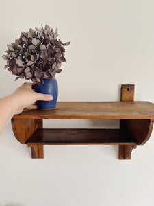 Vintage French double wall shelf