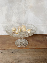 Load image into Gallery viewer, Pressed Crystal bowl on foot circa 1930s