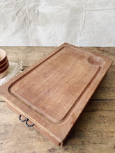 Load image into Gallery viewer, Vintage French chopping board with drawer