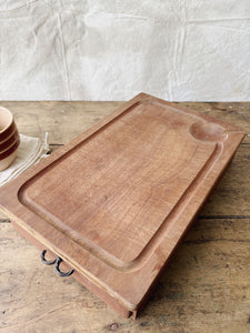 Vintage French chopping board with drawer