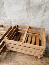Load image into Gallery viewer, Vintage French stacking apple crates