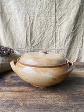 Load image into Gallery viewer, Vintage French Sandstone tureen dish with lid