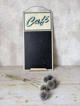 Load image into Gallery viewer, Vintage enamel Café blackboard sign