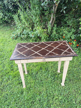 Load image into Gallery viewer, Antique decorated top desk table with drawer