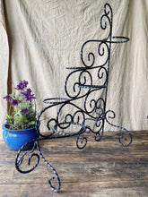 Load image into Gallery viewer, Wrought iron plant stand