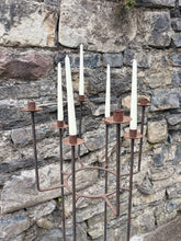 Load image into Gallery viewer, Floor standing wrought iron candelabra