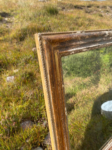 Antique French large guilt mirror