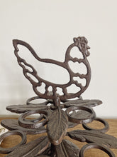 Load image into Gallery viewer, Vintage French cast iron egg stand