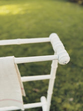 Load image into Gallery viewer, Vintage French painted wood towel stand