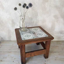 Load image into Gallery viewer, Tiled top oak occasional table