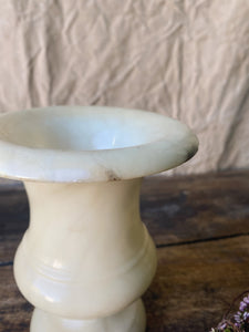 Vintage French Alabaster urn vase