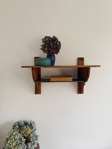 Vintage French double wall shelf