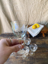 Load image into Gallery viewer, Vintage French 1930s cristal glasses by DOYEN Belgium