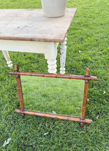 Load image into Gallery viewer, Antique French faux bamboo wall mirror