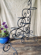 Load image into Gallery viewer, Wrought iron plant stand