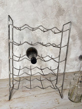 Load image into Gallery viewer, Vintage French free standing bottle rack - 20 bottle capacity