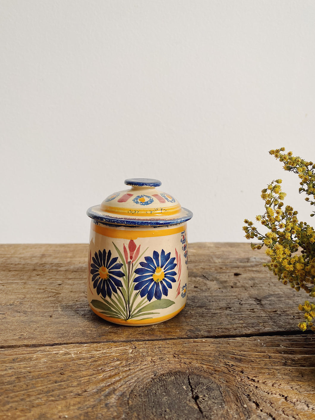 Vintage Henriot Quimper jar