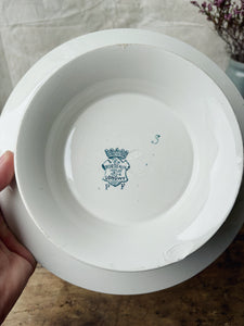 Vintage Longwy footed plate