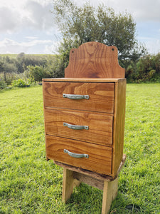 1950s wall hanging drawer unit