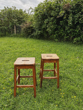 Load image into Gallery viewer, Antique lab stools