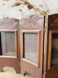 1970s three panel accordeon picture frame