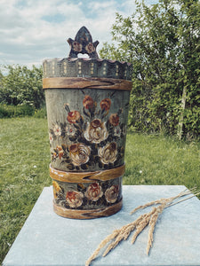 Folk art Scandinavian umbrella stand