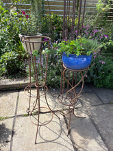 Load image into Gallery viewer, Wrought iron plant stand