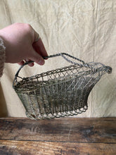 Load image into Gallery viewer, Vintage French wine wire basket