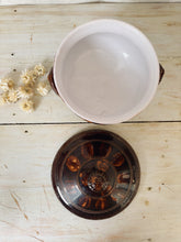 Load image into Gallery viewer, Vintage glazed brown earthenware soup tureen