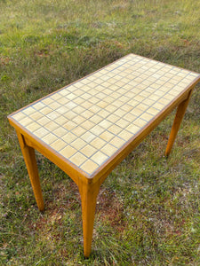 French Mid century tiled kitchen table