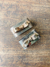 Load image into Gallery viewer, Pair of vintage French silver plated napkin rings