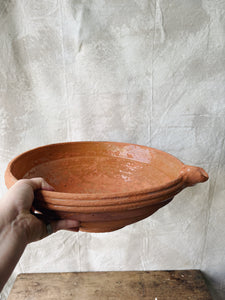 Antique French terracotta TIAN bowl