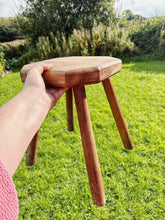 Load image into Gallery viewer, Vintage French hardwood milking stool