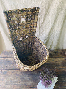 Vintage French “Hotte à vendanges”grape harvest basket