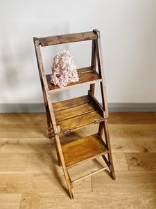 Antique Library chair step ladder