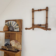 Load image into Gallery viewer, Antique faux bamboo folding coat hanger on
