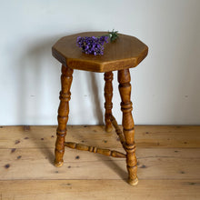 Load image into Gallery viewer, Antique french farmhouse stool
