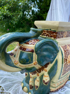 Vintage Hollywood Regency style Elephant plant pot stand