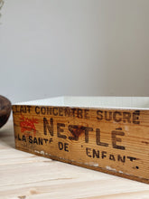 Load image into Gallery viewer, Vintage 1950s NESTLE wooden crate