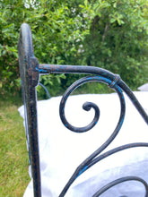Load image into Gallery viewer, Vintage French large wrought iron bed