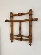 Load image into Gallery viewer, Antique faux bamboo folding coat hanger