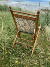 Load image into Gallery viewer, Art Deco faux bamboo folding chair