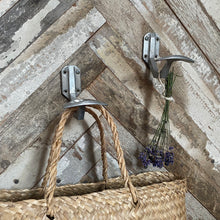 Load image into Gallery viewer, Vintage French industrial coat hooks