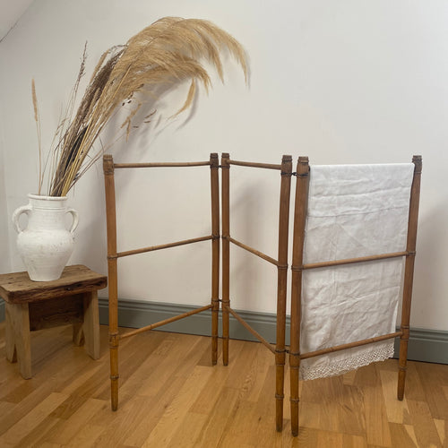 Vintage bamboo folding clothes drier 