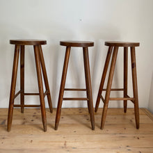 Load image into Gallery viewer, Vintage rustic bar stools